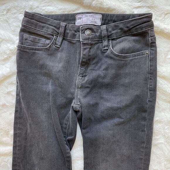 Free People Hi-Rise Flare Crop Denim Jeans - Women’s 24 - Picture 3 of 10
